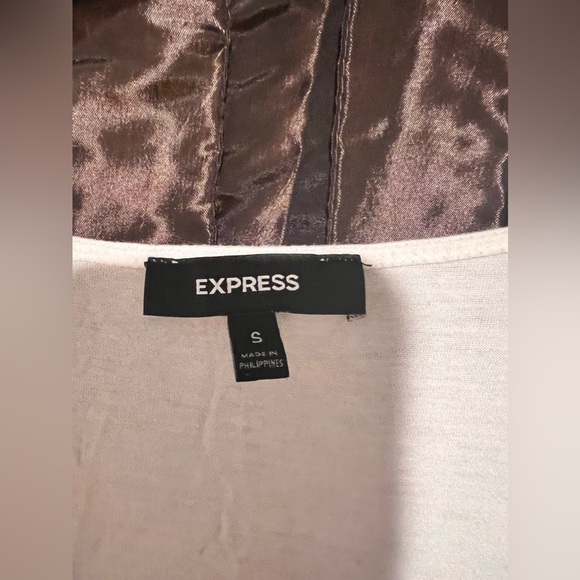 Express sleeveless top with cross cross cowl neck - Picture 2 of 3